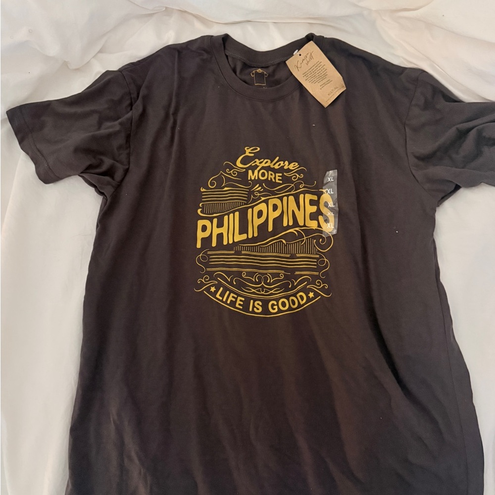 NWT Explore More Philippines dark grey T-Shirt